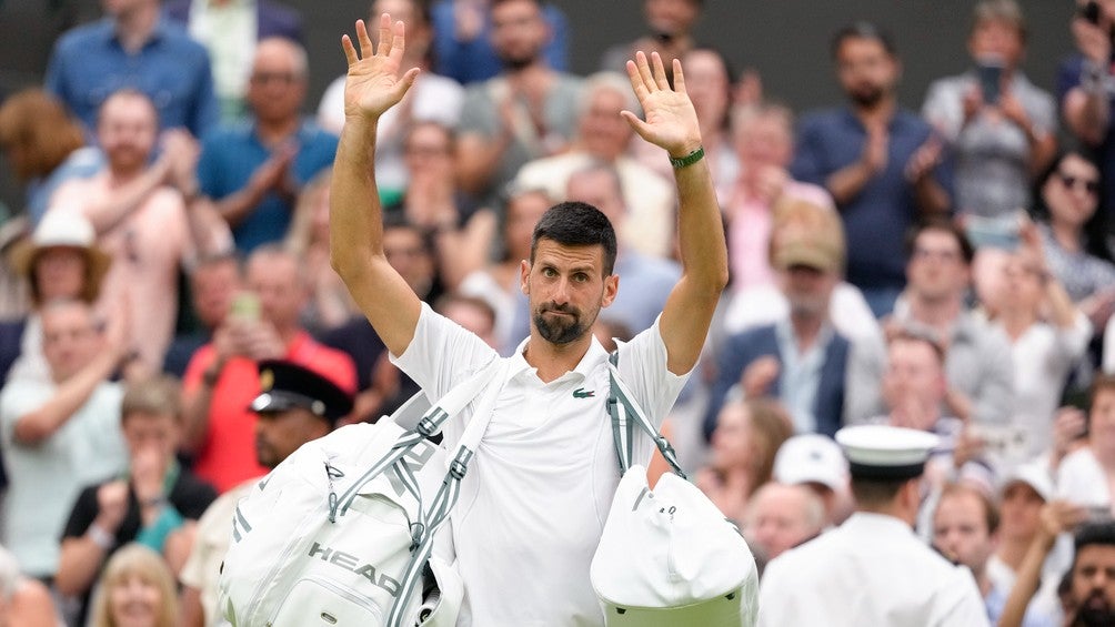 Novak Djokovic durante un partido