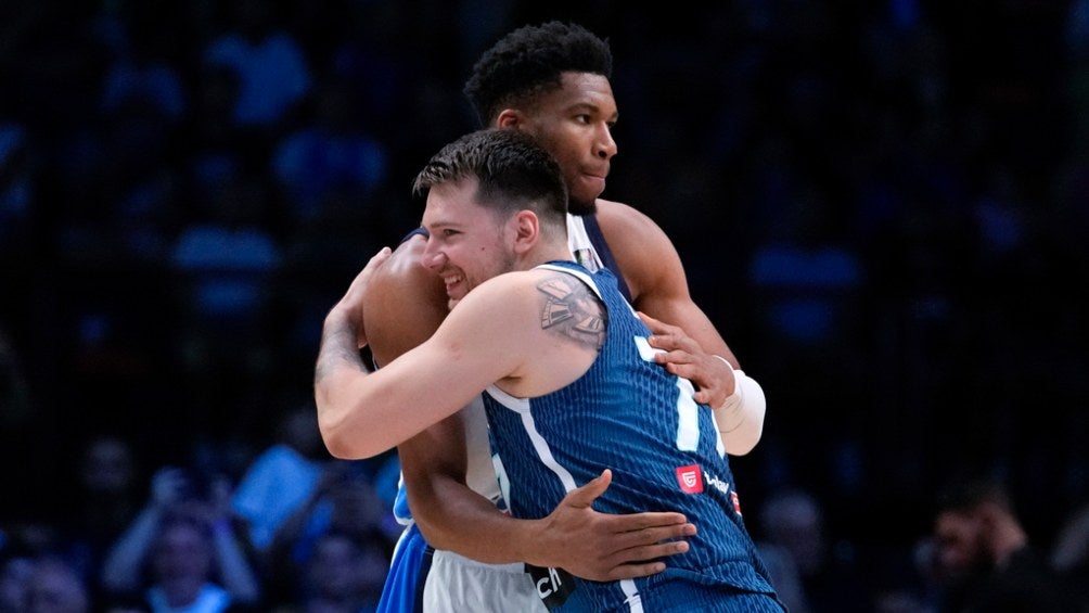 Giannis Antetokounmpo y Luka Doncic