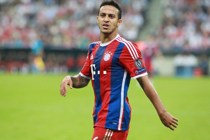 Thiago Alcántara como jugador del Bayern Munich