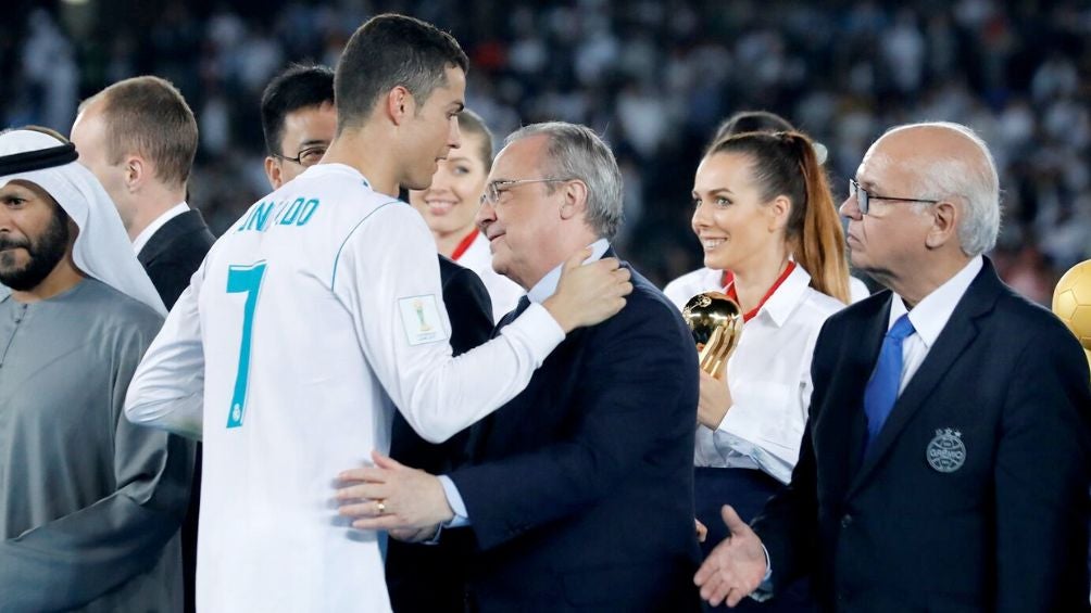 Florentino junto a Cristiano Ronaldo