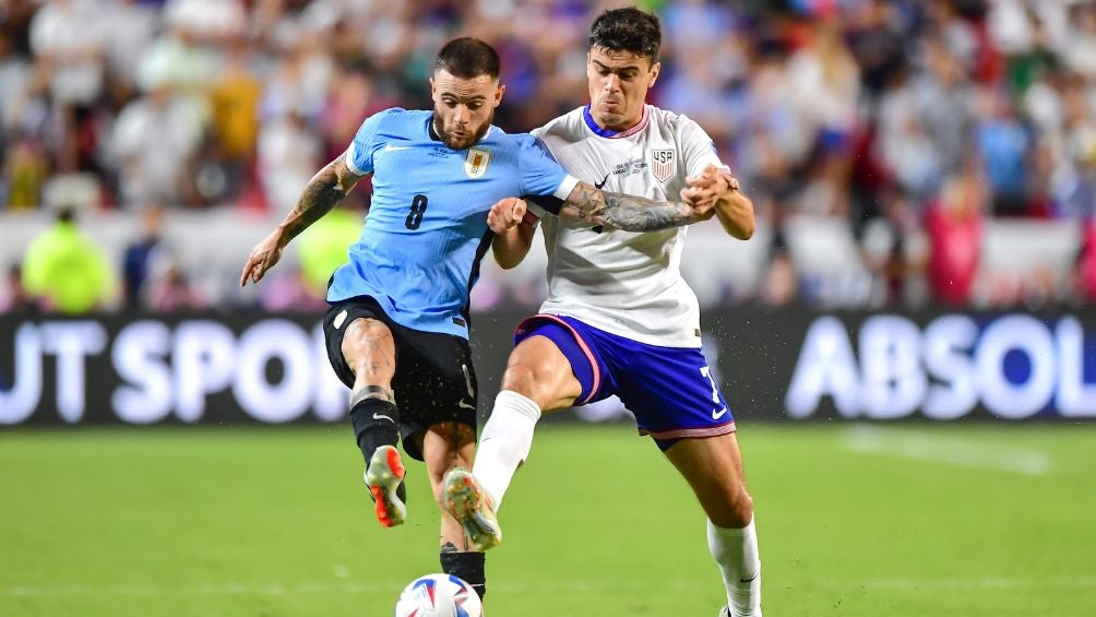 Uruguay en el encuentro ante Estados Unidos