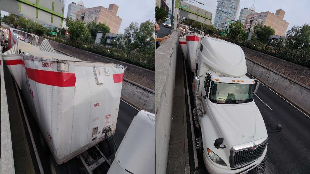 Las cajas de la unidad pesada quedaron totalmente deformadas. 