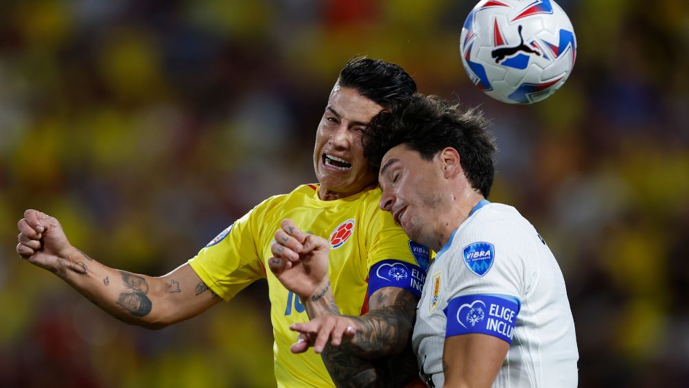 Rodríguez en el partido ante Uruguay