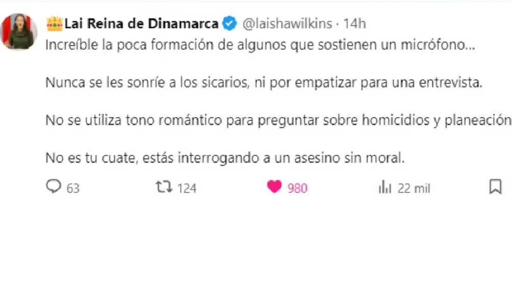 Este fue el mensaje de La Reina de Dinamarca en referencia a Saskia. 