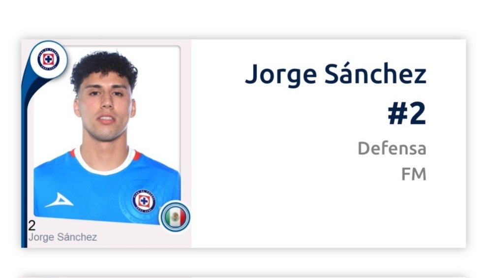 Registro de Sánchez en la Liga MX