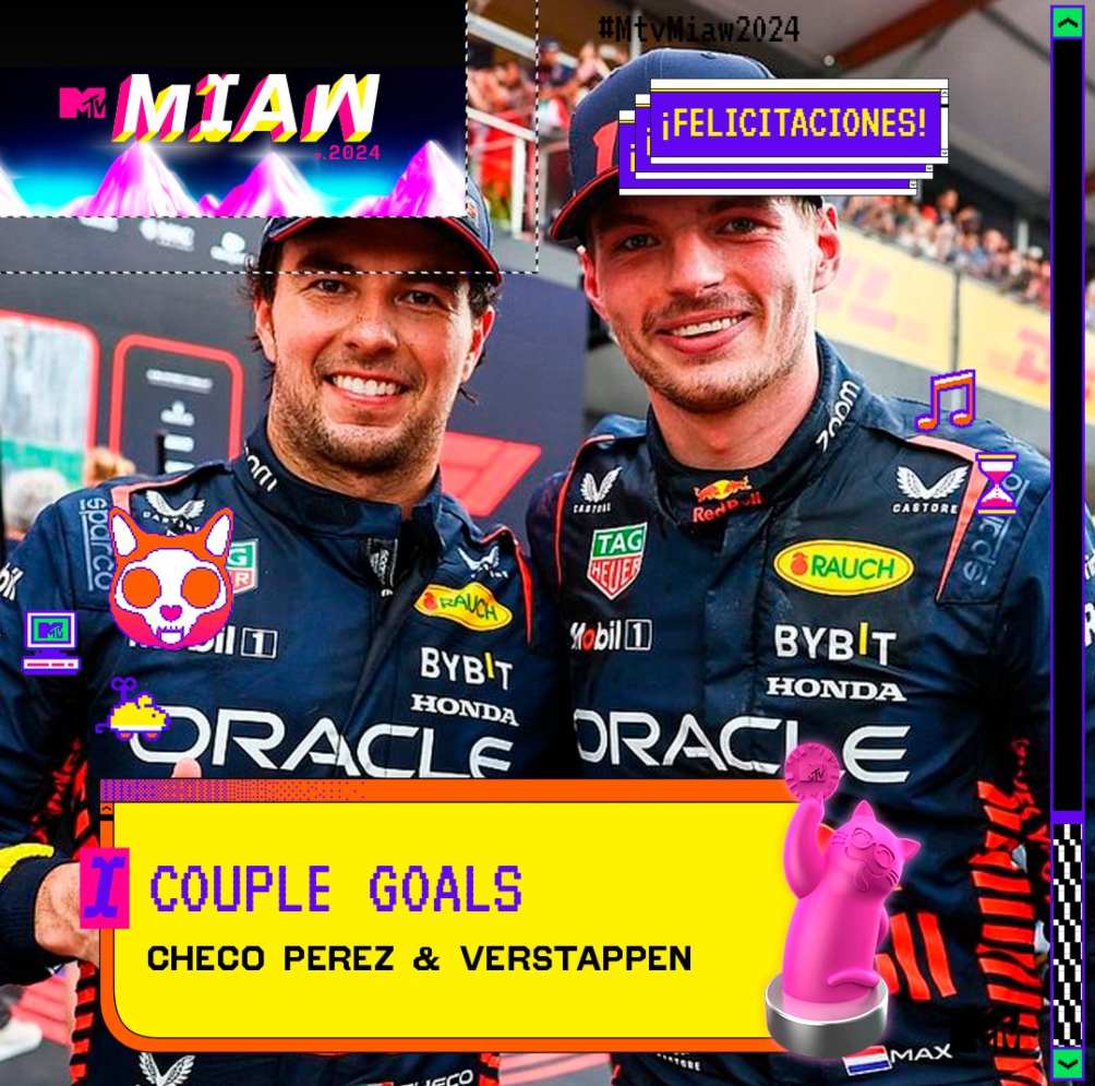 Anuncian a los pilotos de Red Bull como la pareja de año