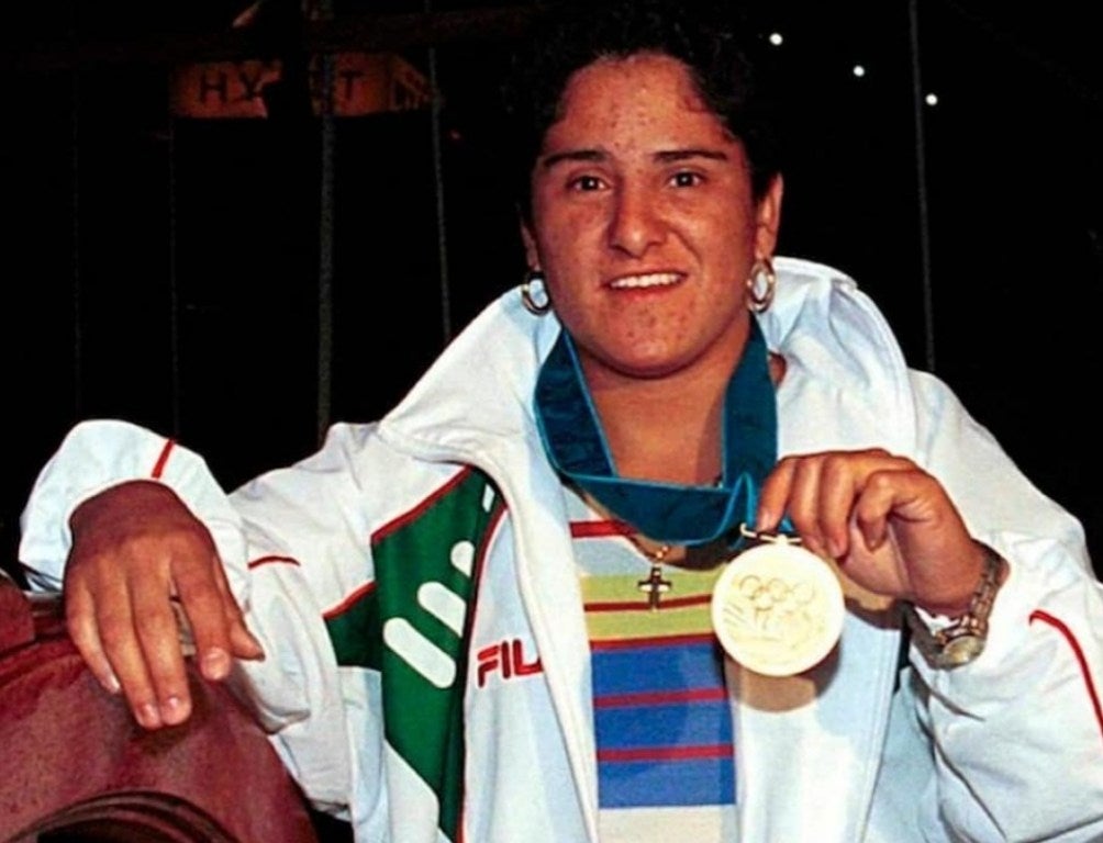 Soraya Jiménez con su medalla de oro