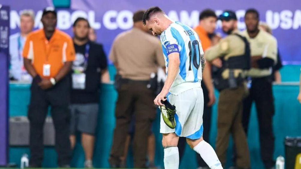 Messi sale lesionado de la Final de Copa América