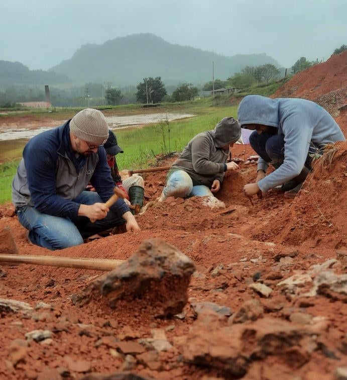 Los arqueólogos trabajan desde mayo en sacar todos los huesos.