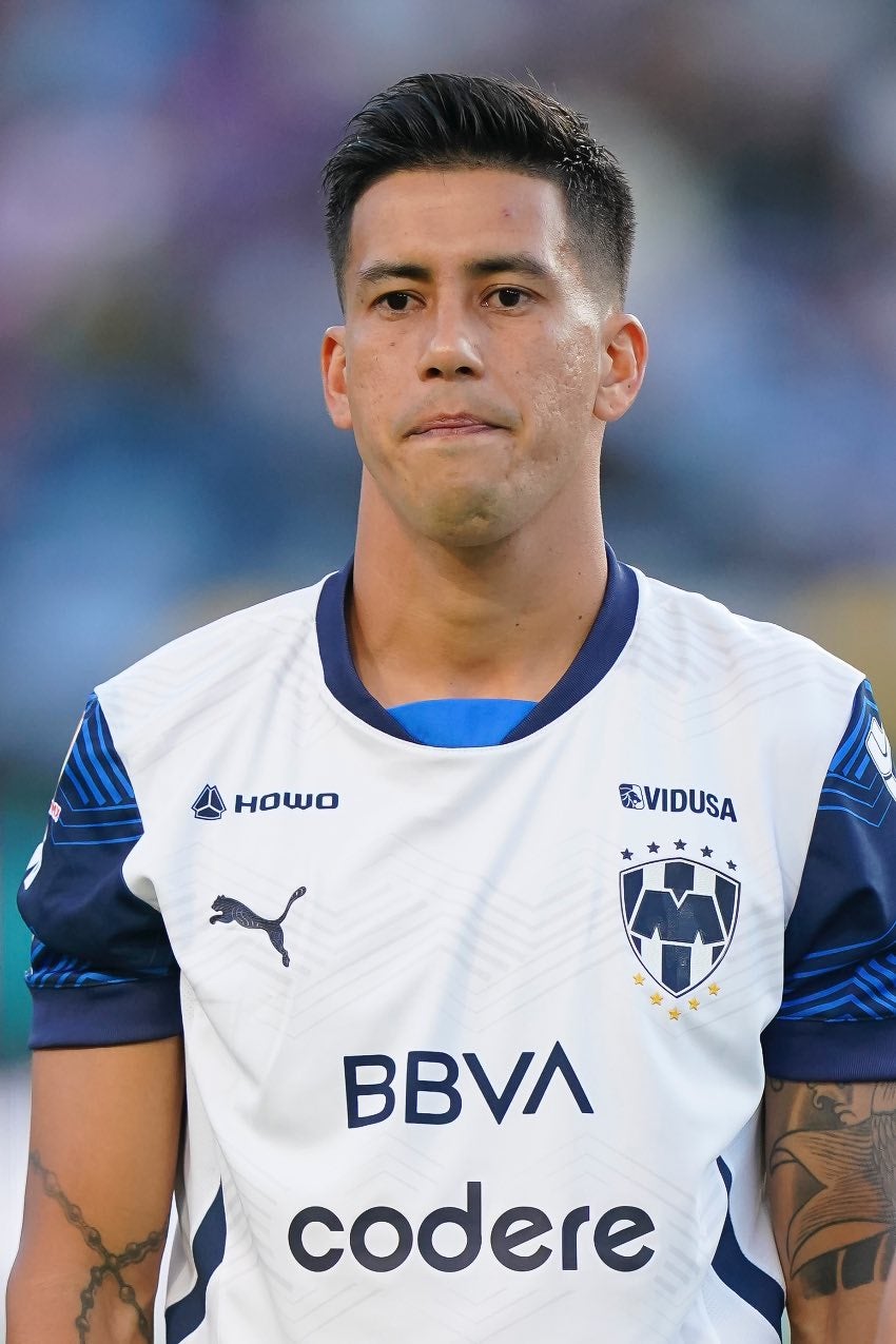 Mexi Meza en un partido de Monterrey