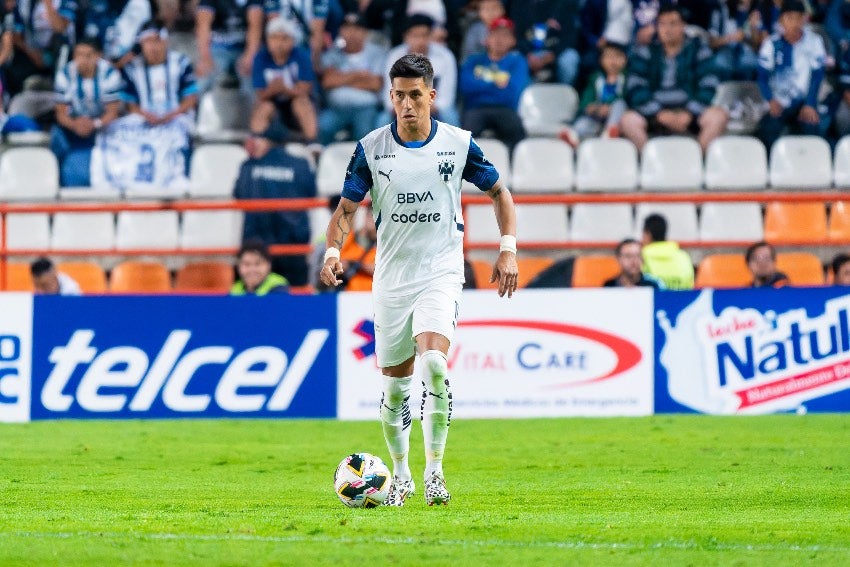 Mexi Meza en un partido de Monterrey