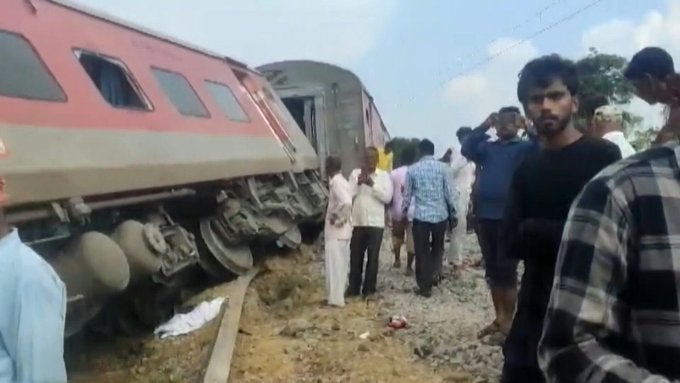 Los accidentes de trenes son muy comunes en la India.