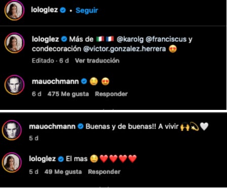 En las redes muestran su amor con emoticones.