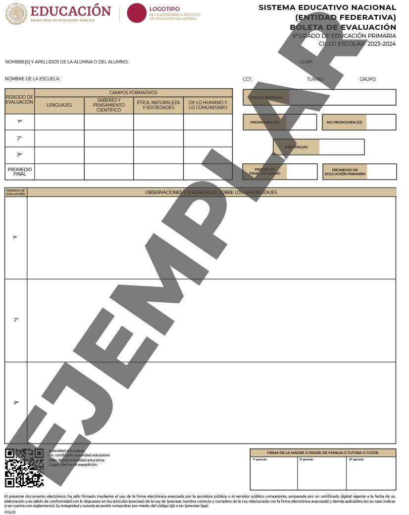 Los cambios se verán para las boletas del periodo 2023-2024.