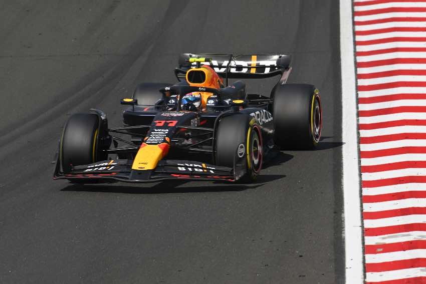 Checo Pérez en el GP de Hungría 2024