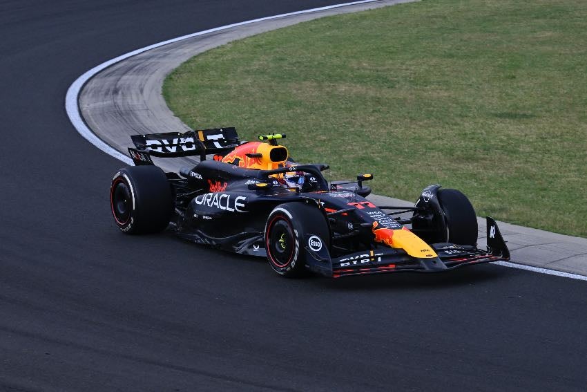 Checo Pérez en el GP de Hungría 2024