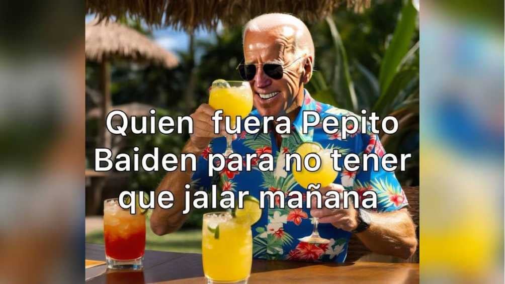 Quien fuera Biden para ya no trabajar. 