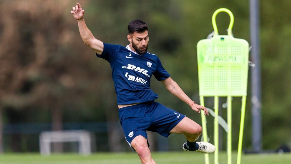 Rubén entrenando en Cantera