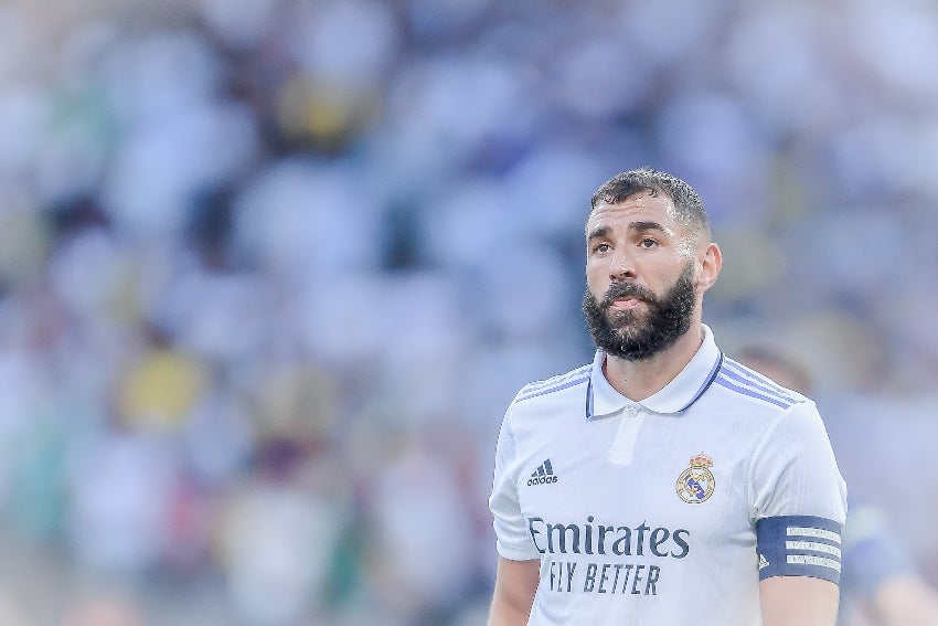 Benzema cuando era jugador del Real Madrid