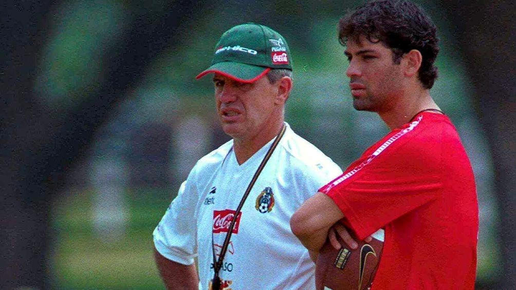 Aguirre y Márquez, en 2001, durante la primera etapa del Vasco