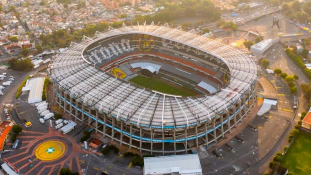 Vista áerea del Estadio Azteca