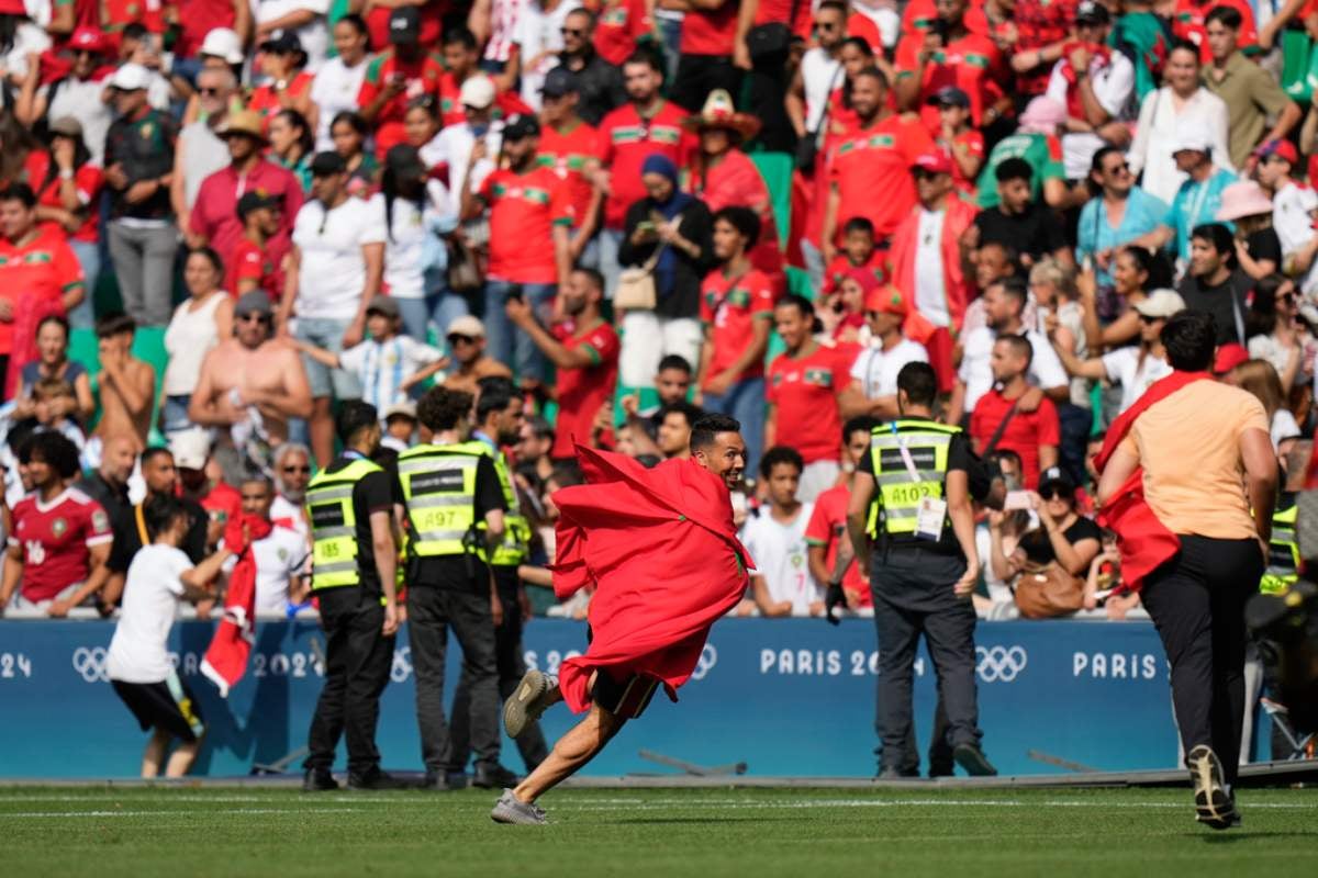 La afición marroquí causó "estragos" en el partido