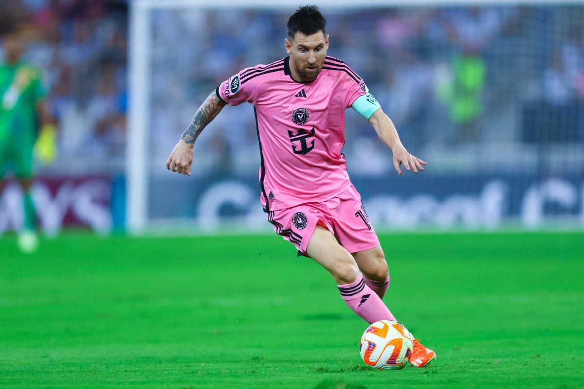 El astro argentino en la cancha de Rayado 