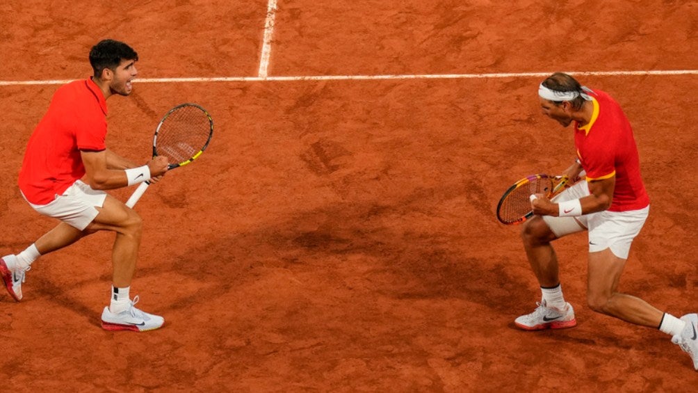 Rafa Nadal y Carlos Alcaraz debutan en París 2024 con victoria en dobles sobre Argentina