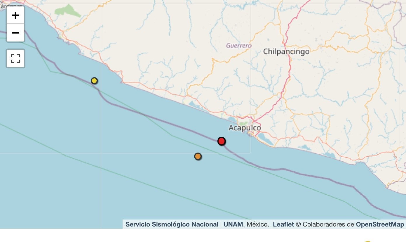 Guerrero lleva dos temblores en menos de 24 horas.