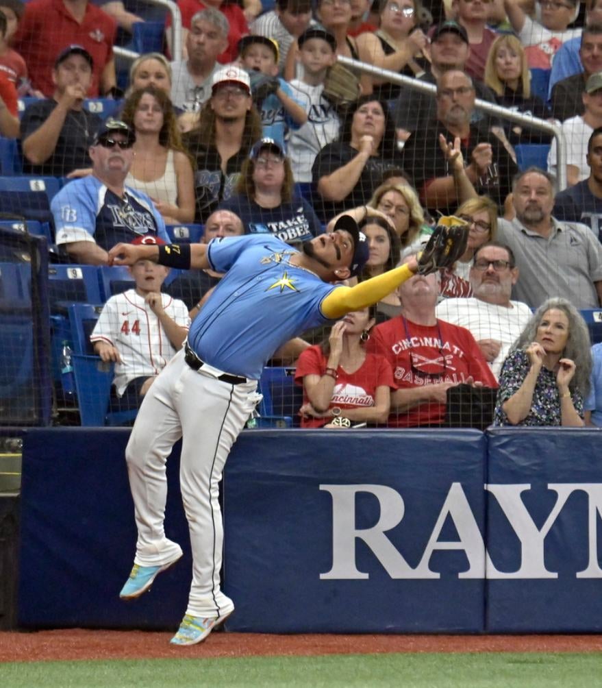 Paredes en acción con los Rays