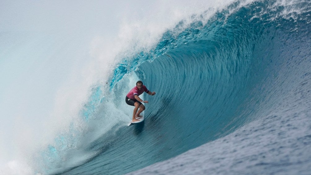 Joan Duru, surfista francés que eliminó a Cleland