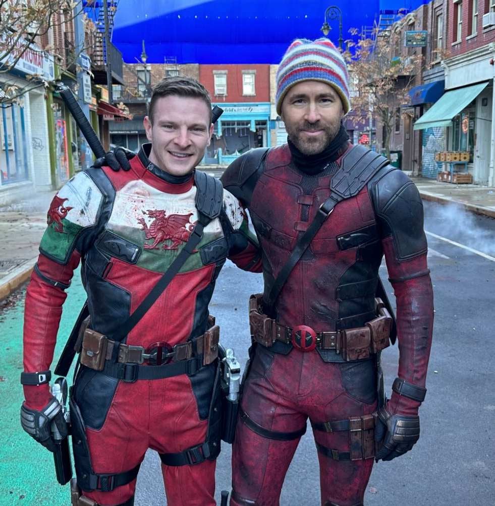 Ryan Reynolds y Paul Millin en Deadpool 3