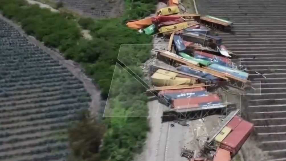 Tren de carga se descarrila en La Barca, Jalisco