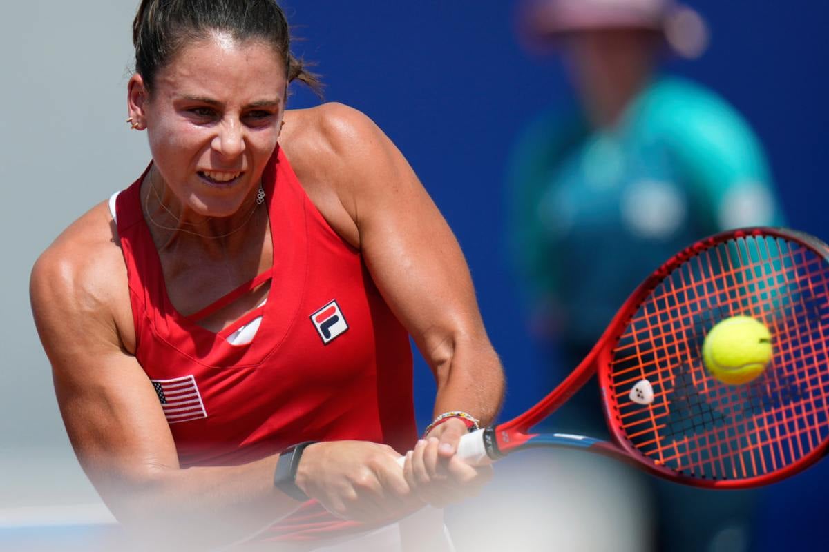 Emma Navarro compitió en la prueba de tenis individual 