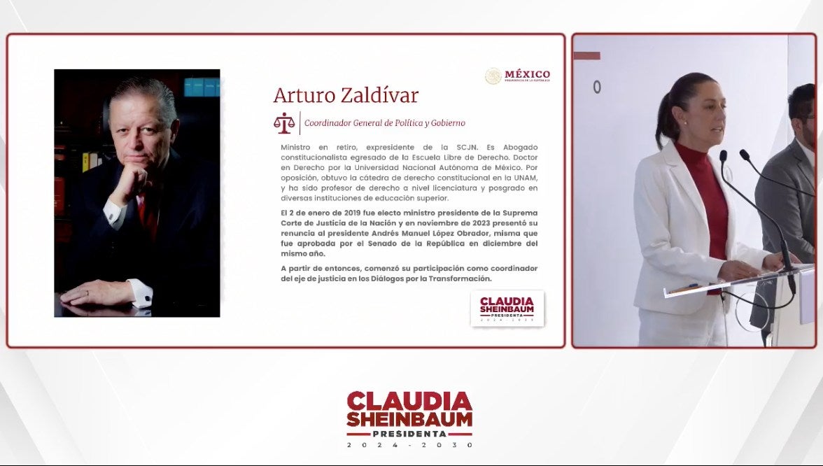 Arturo Zaldívar será el nuevo Coordinador de Política y Gobierno. 