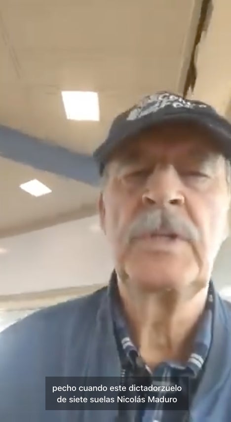 Vicente Fox estuvo en Panamá tratando de llegar Venezuela.