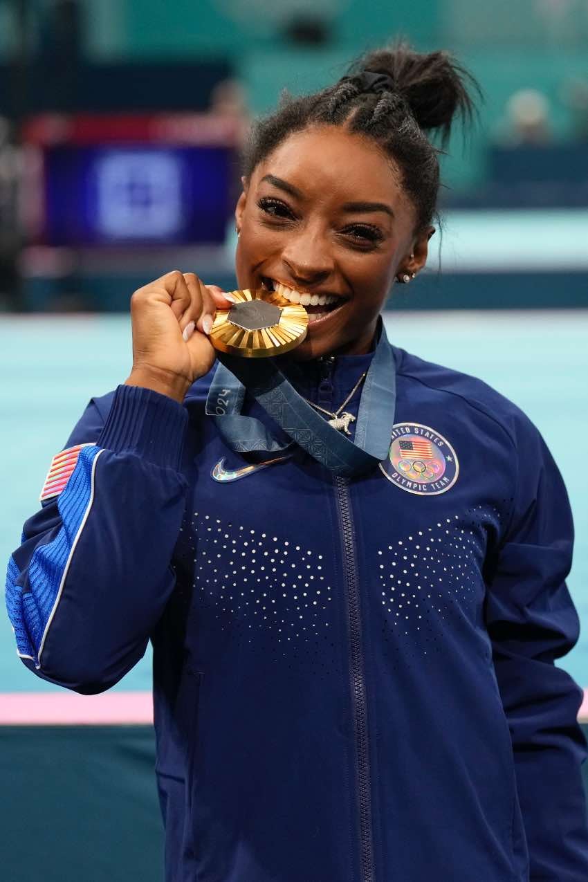 Simone Biles tras ganar oro en París 2024