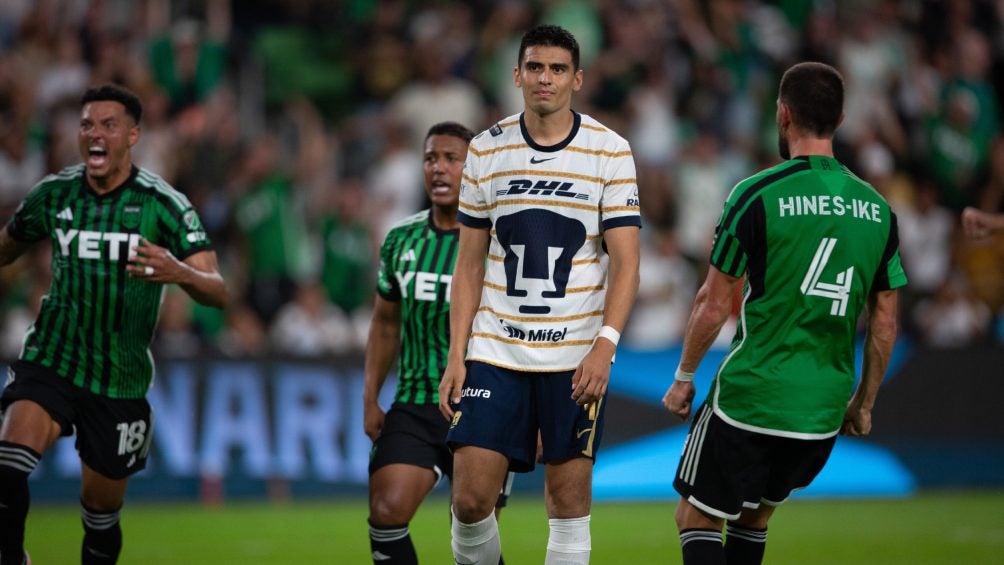 Guillermo Martínez en el Pumas vs Austin