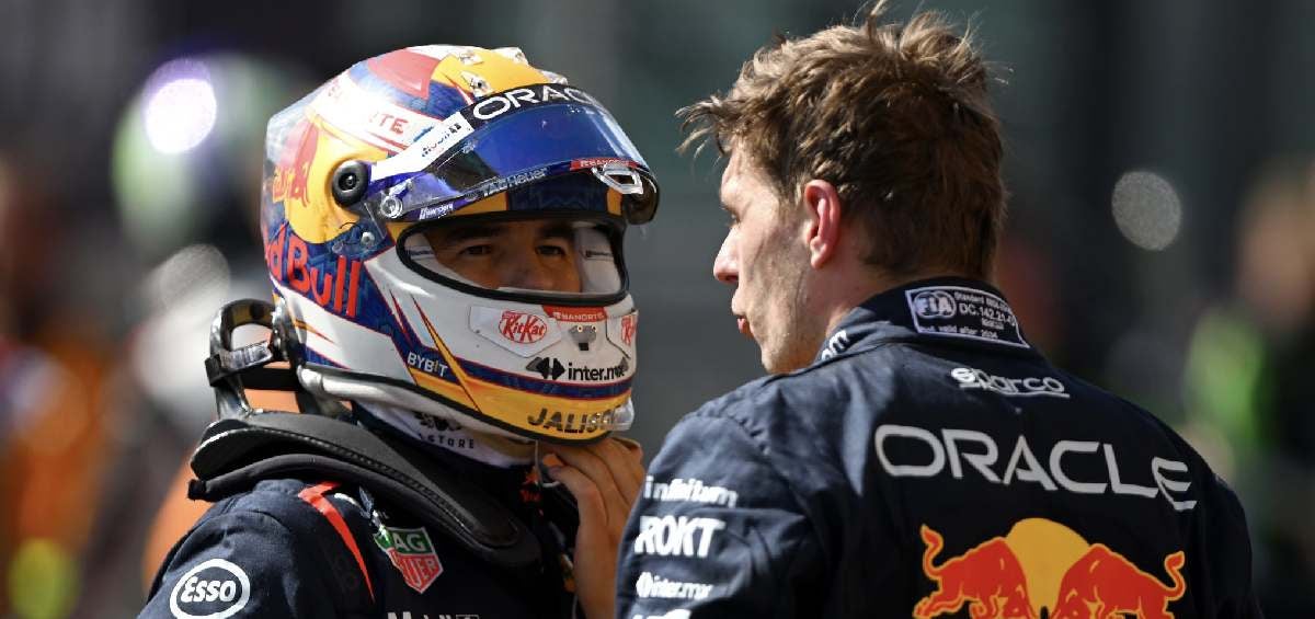 Checo Pérez y Verstappen 