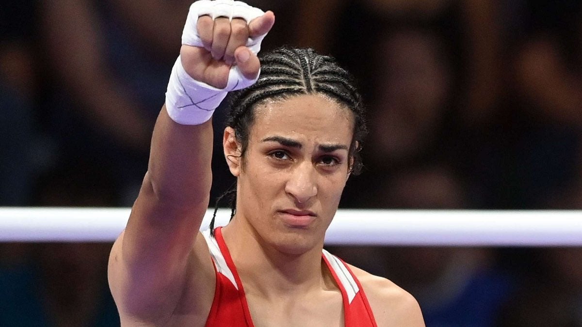 La boxeadora argelina Imane Khalif