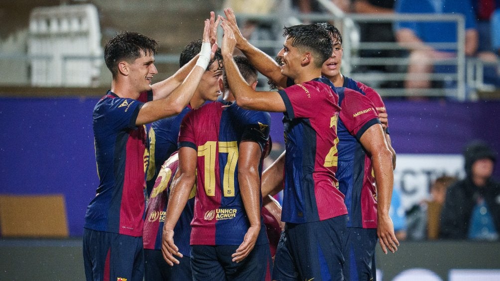 Barça durante la pretemporada