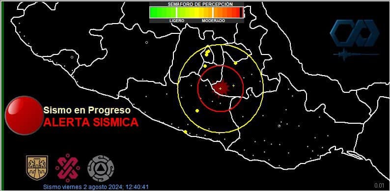 Por la tarde del viernes se activó por error la alerta sísmica. 