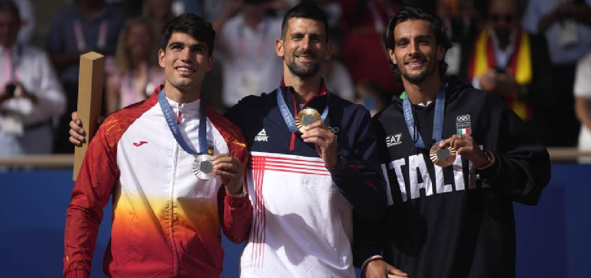 Así quedo el podio en el tenis individual 