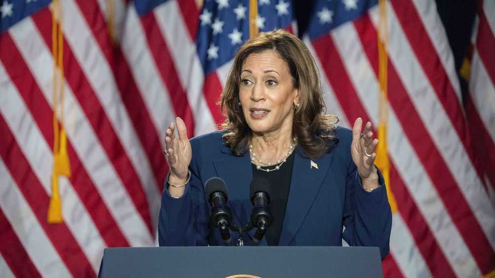 Kamala Harris asumió la candidatura demócrata tras la renuncia de Joe Biden. 