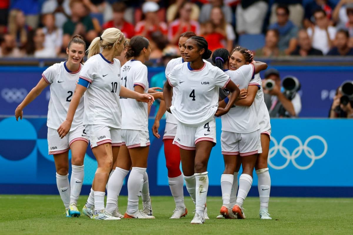 Las norteamericanas en partido 