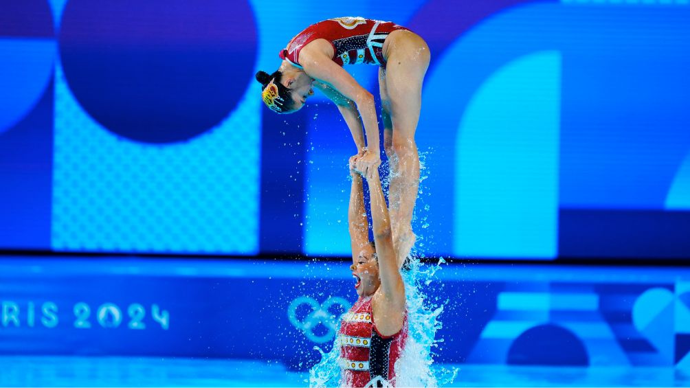 El equipo de natación artistíca 