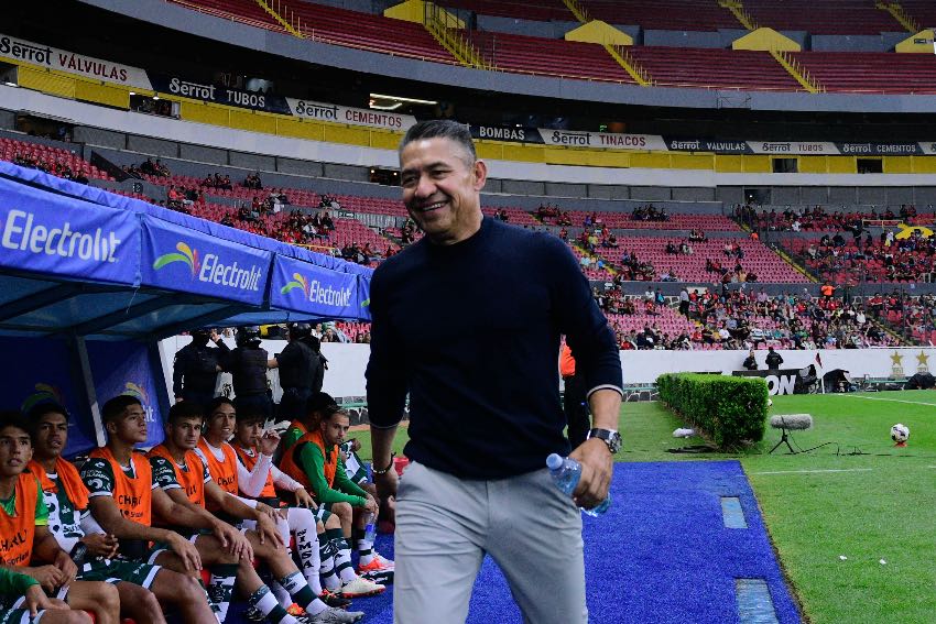 Nacho Ambriz en un partido de Santos Laguna