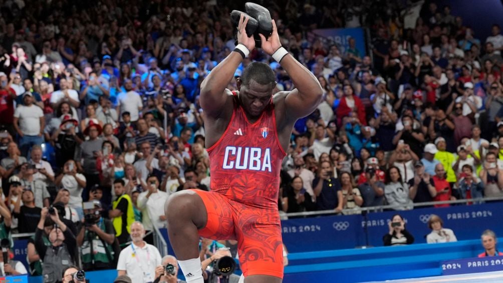 Mijaín López y su celebración en París 2024