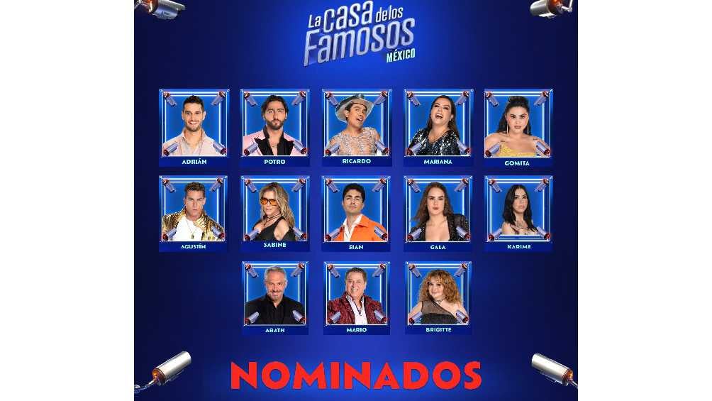 Los 13 habitantes están en la placa de nominados. 