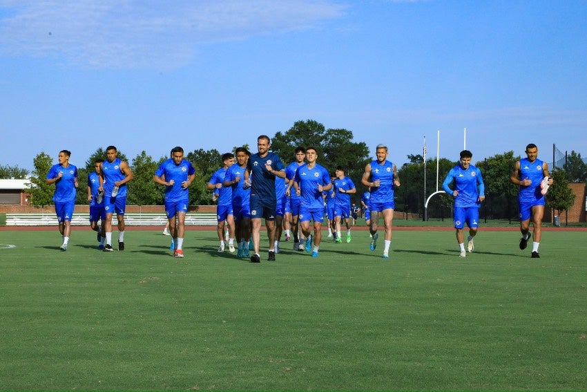 Cruz Azul en entrenamiento